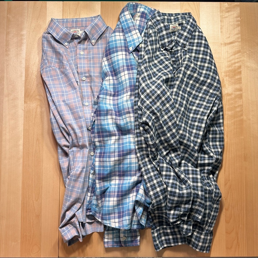 3 Faherty lightweight casual button downs 100% co… - image 1